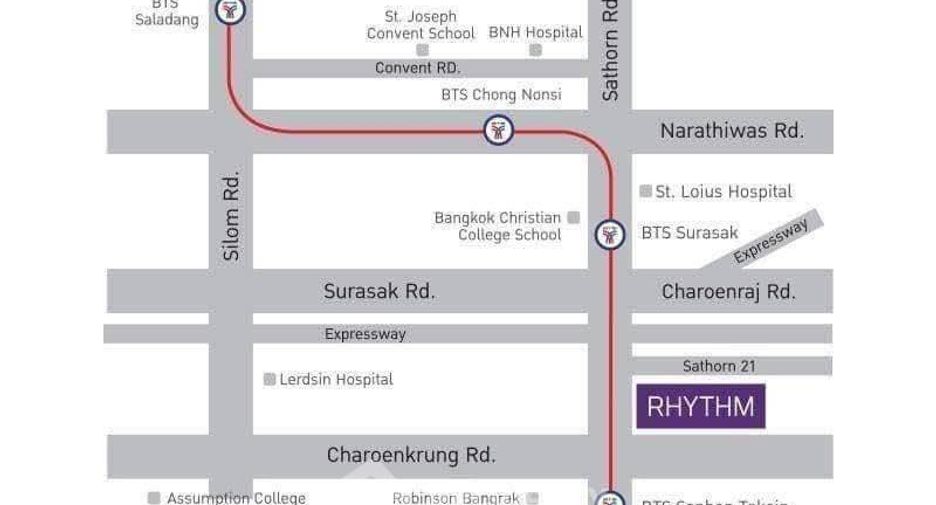 For sale 1 bed condo in Sathon, Bangkok