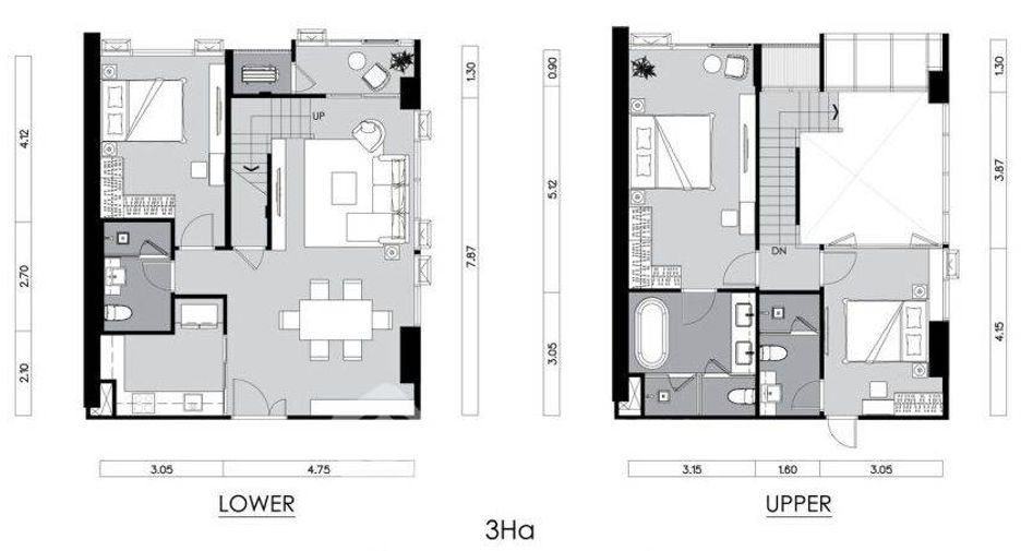 For sale 3 ベッドルーム condo in Sathon, Bangkok