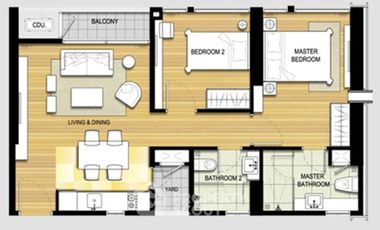 For sale 2 ベッドルーム condo in Chatuchak, Bangkok