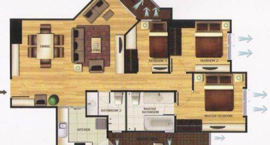 ขาย 3 ห้องนอน คอนโด ใน ห้วยขวาง, กรุงเทพฯ