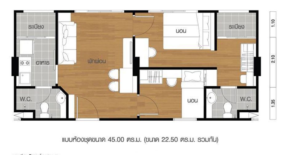 For sale 2 bedrooms condo in Bang Khen, Bangkok