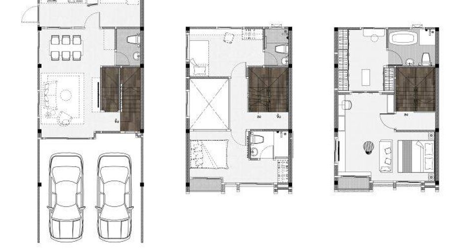 Casa adosada en venta de 3 habitaciones en Bang Khae, Bangkok