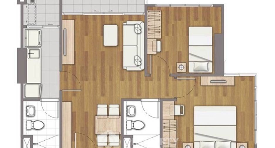 For sale 2 bedrooms condo in Bang Sue, Bangkok