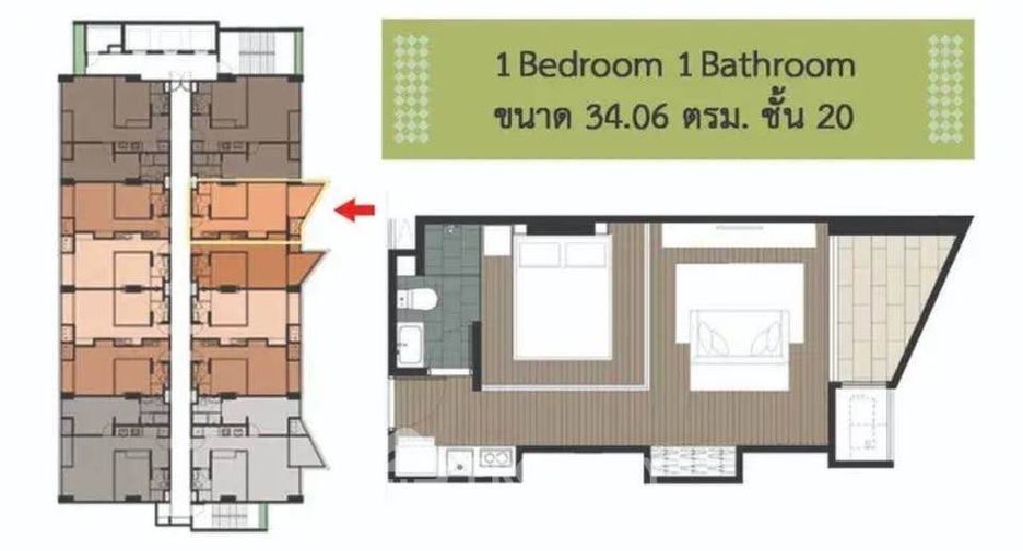 For sale 1 bed condo in Phaya Thai, Bangkok