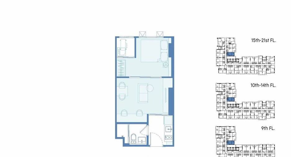 For sale 1 bed condo in Din Daeng, Bangkok