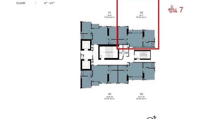 Condo en venta de 2 habitaciones en Rat Burana, Bangkok