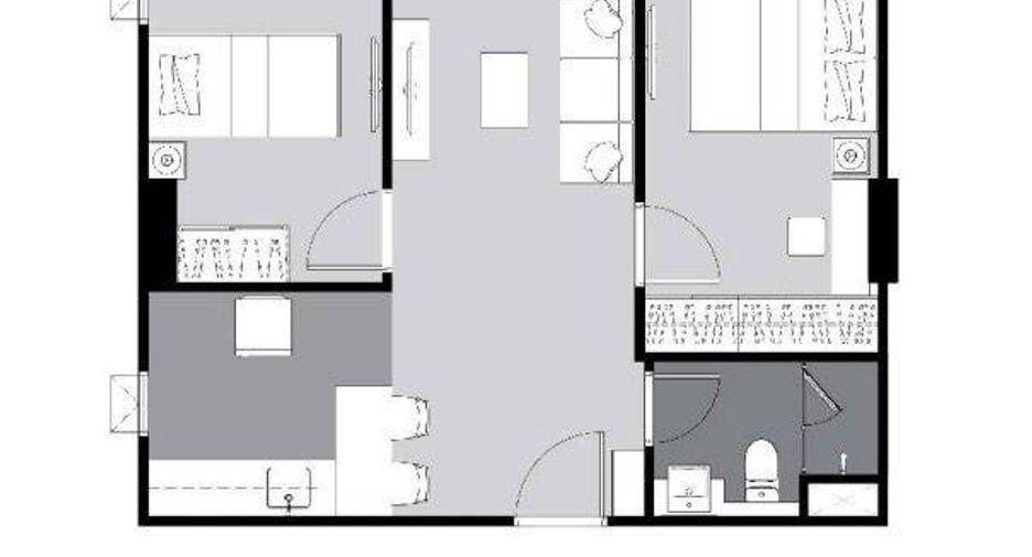 For sale 2 bedrooms condo in Huai Khwang, Bangkok