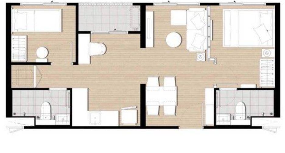 À vendre 2 chambres condo à Suan Luang, Bangkok