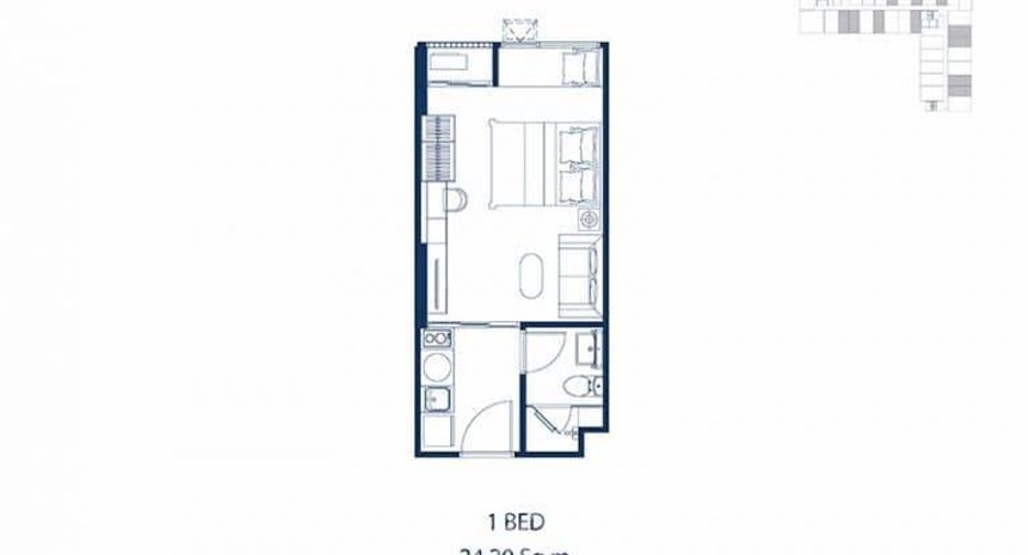 À vendre 1 chambre condo à Ratchathewi, Bangkok