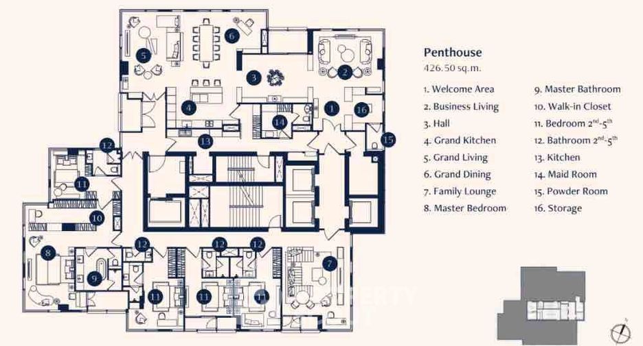 ขาย 5 ห้องนอน คอนโด ใน คลองเตย, กรุงเทพฯ