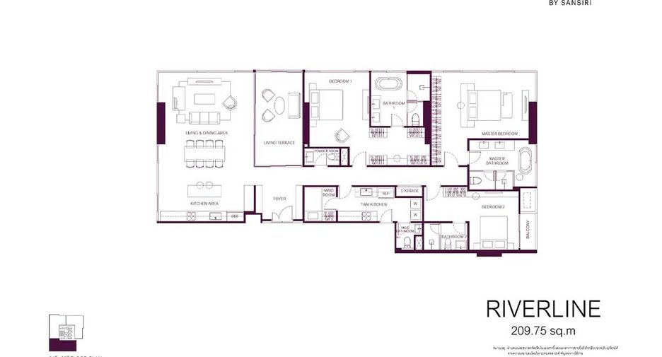 For sale 3 bedrooms condo in Sathon, Bangkok