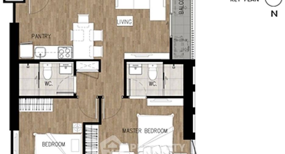 For sale 2 bedrooms condo in Watthana, Bangkok