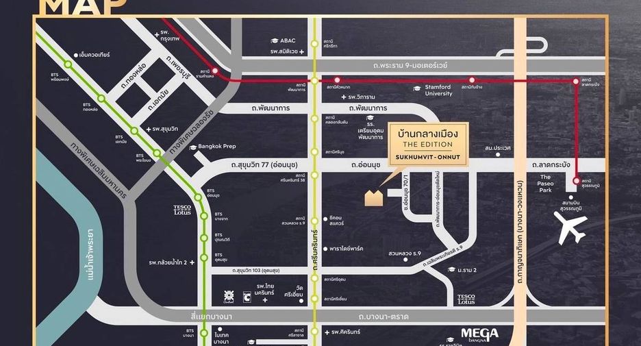 Condo en venta de 3 habitaciones en Prawet, Bangkok