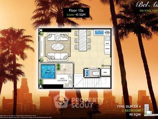 Condo en venta de 2 habitaciones en Bang Lamung, Chonburi