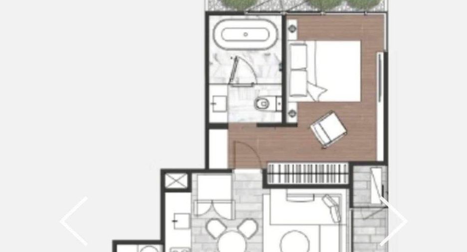 Condo en alquiler de 1 habitaciones en Khlong Toei, Bangkok