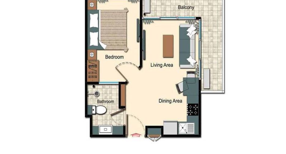 For sale 1 bed condo in South Pattaya, Pattaya