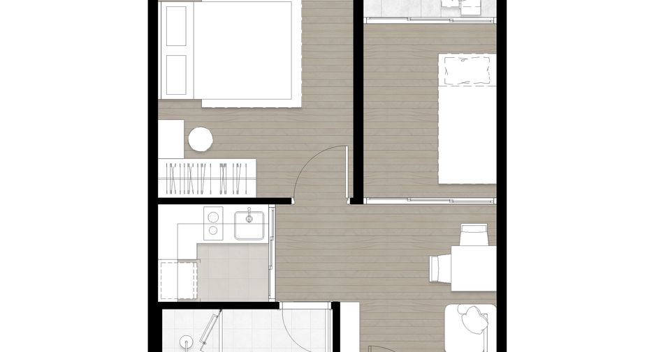 À vendre 1 chambre condo à Bang Lamung, Chonburi