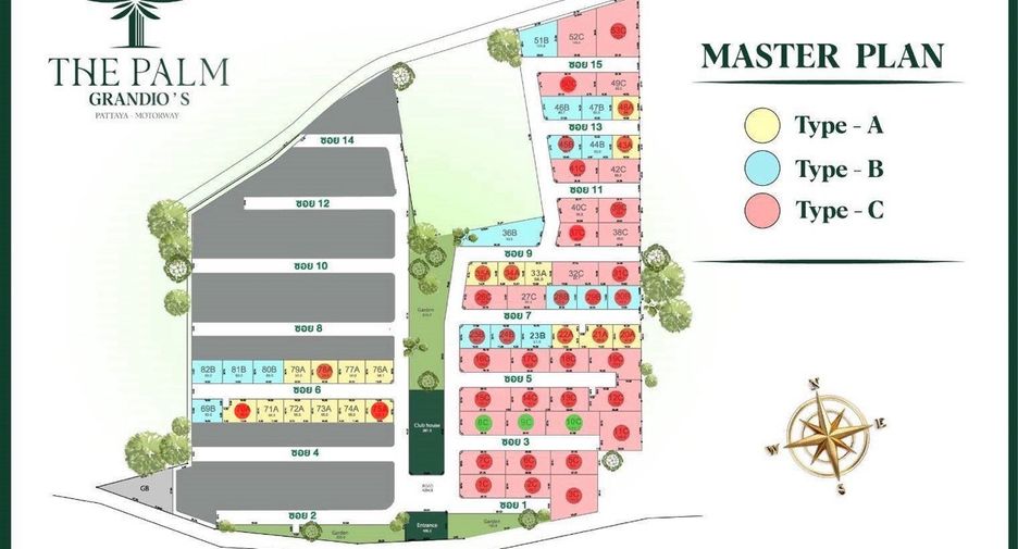 Villa en venta de 4 habitaciones en East Pattaya, Pattaya
