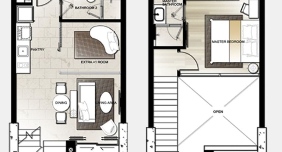 Wohnung zum Kauf mit 2 Zimmer in Watthana, Bangkok