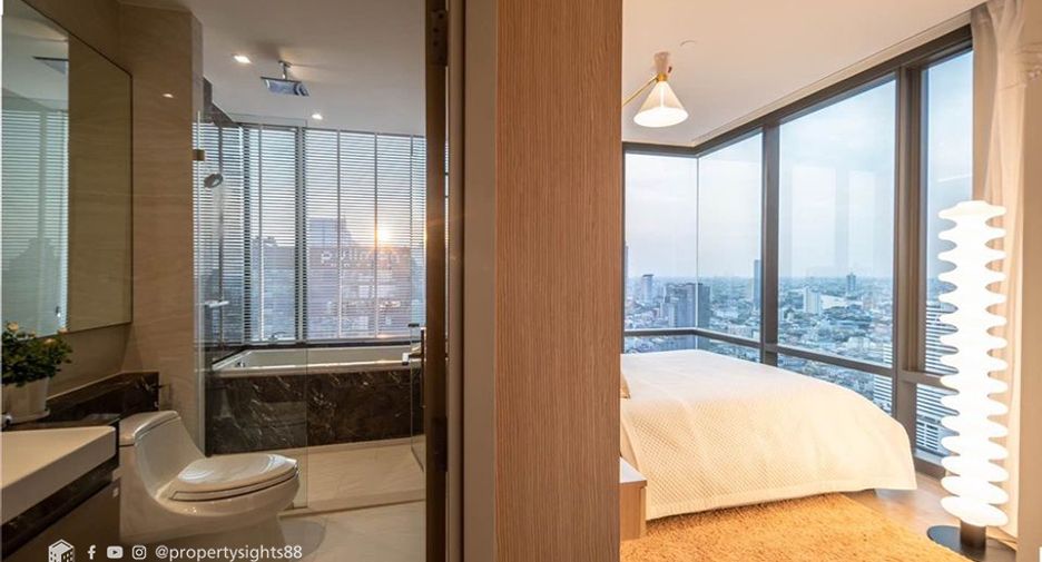 À louer 2 chambres condo à Bang Rak, Bangkok