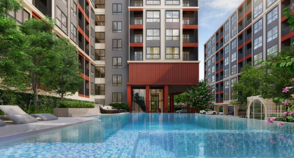 For rent 2 bedrooms condo in Huai Khwang, Bangkok