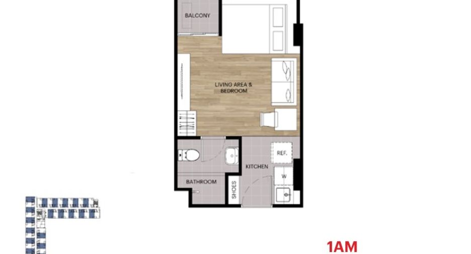 For sale 1 bed condo in Bang Lamung, Chonburi