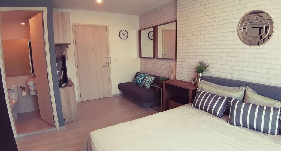 For rent studio condo in Huai Khwang, Bangkok
