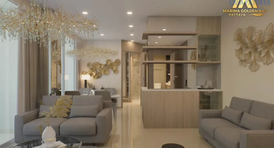 À vendre 2 chambres condo à Bang Lamung, Chonburi