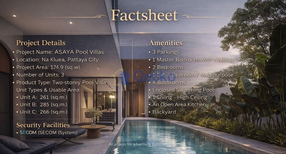 For sale 3 bedrooms house in North Pattaya, Pattaya