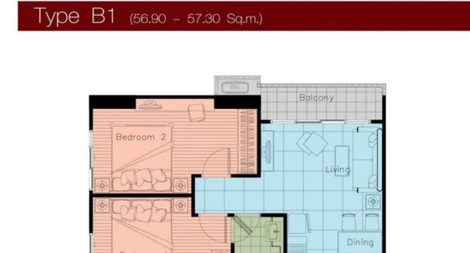 For sale 2 bedrooms condo in Ratchathewi, Bangkok