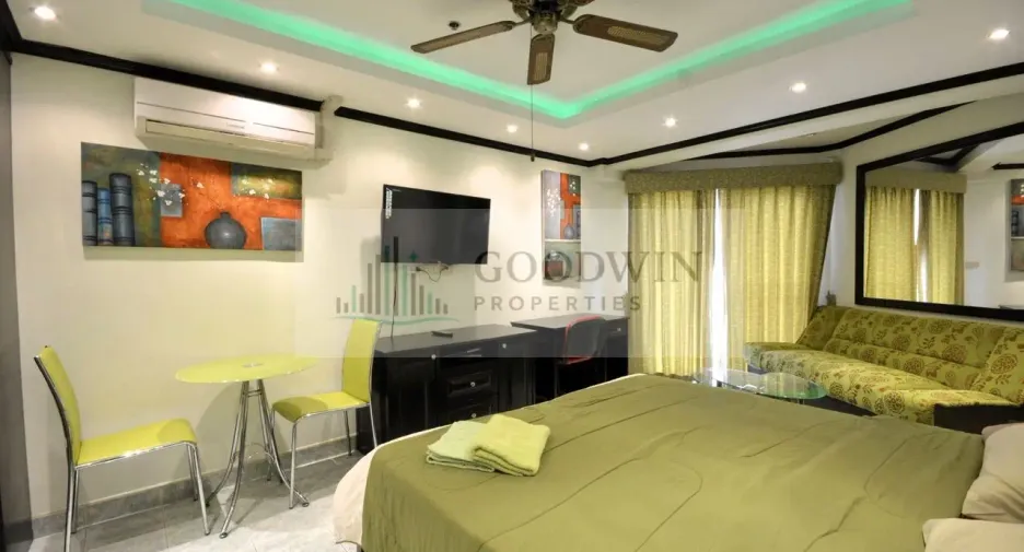 For rent and for sale studio condo in Jomtien, Pattaya