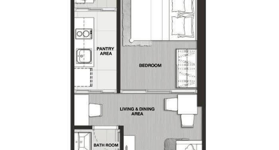 Wohnung zur Miete mit 1 Zimmer in Watthana, Bangkok