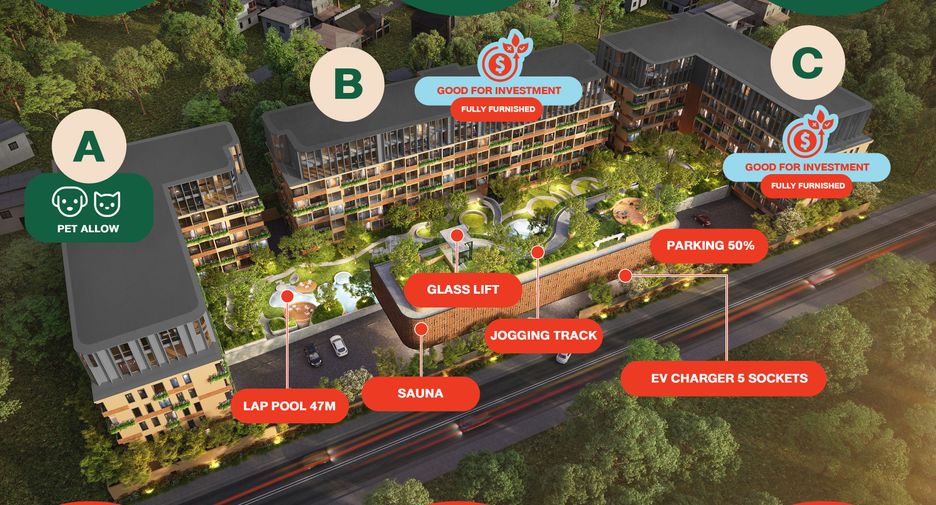 For sale 1 bed condo in Thalang, Phuket