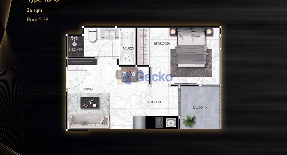 For sale 1 bed condo in South Pattaya, Pattaya
