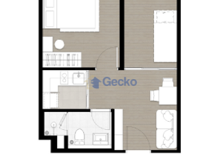 For sale 1 bed condo in Bang Lamung, Chonburi
