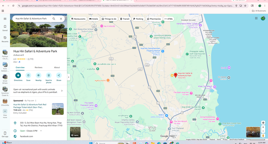 For sale land in Hua Hin, Prachuap Khiri Khan