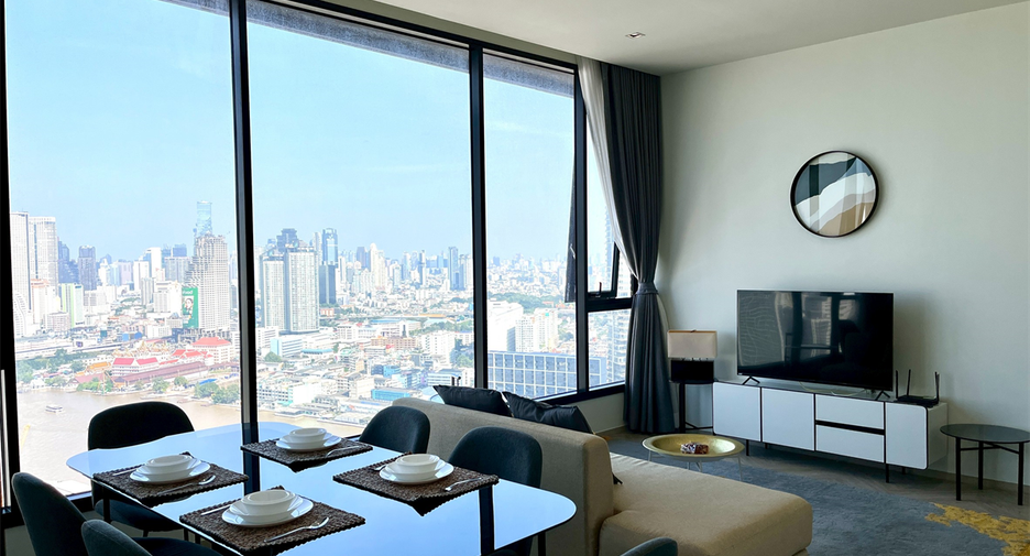 Wohnung zur Miete mit 2 Zimmer in Khlong San, Bangkok