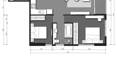 ให้เช่า 2 ห้องนอน คอนโด ใน วัฒนา, กรุงเทพฯ