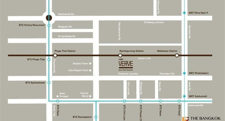 Condo en venta de 2 habitaciones en Ratchathewi, Bangkok