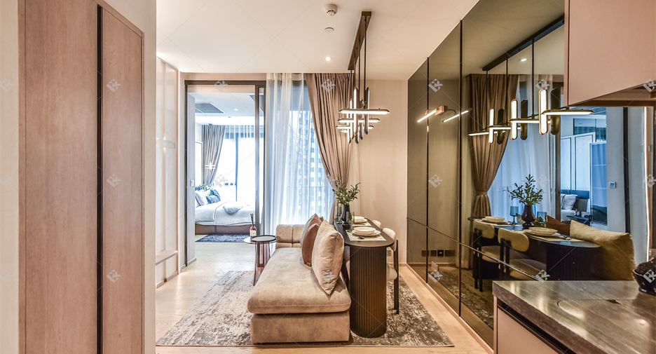 À vendre 1 chambre condo à Huai Khwang, Bangkok
