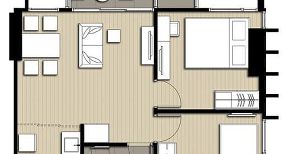 Wohnung zum Kauf mit 2 Zimmer in Bang Rak, Bangkok