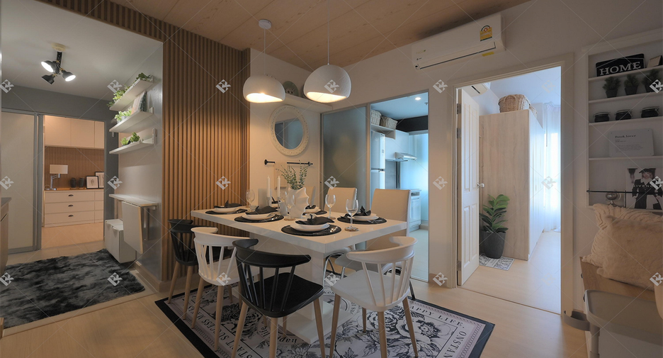 For rent 3 bedrooms condo in Huai Khwang, Bangkok