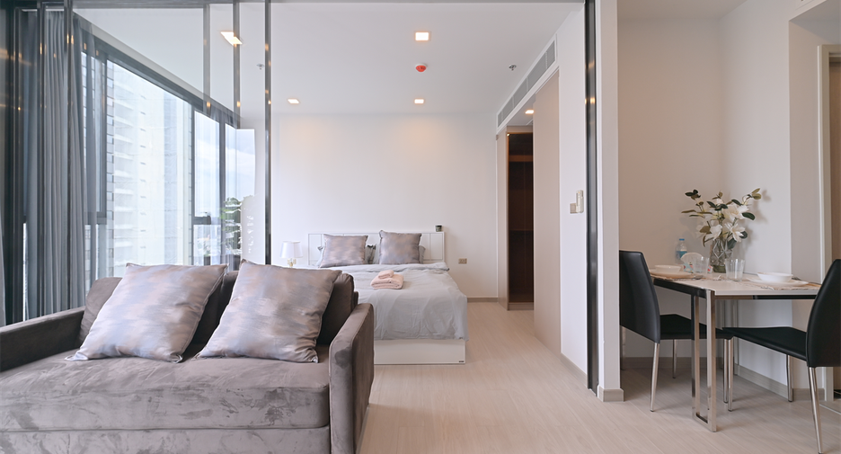 Wohnung zur Miete mit 1 Zimmer in Huai Khwang, Bangkok