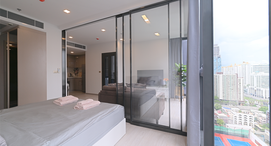 Wohnung zur Miete mit 1 Zimmer in Huai Khwang, Bangkok