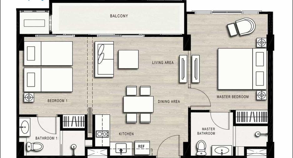 For sale 2 bedrooms condo in Hua Hin, Prachuap Khiri Khan