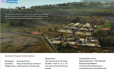 For sale 3 ベッドルーム villa in Sam Roi Yot, Prachuap Khiri Khan