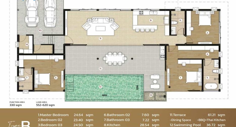For sale 3 bedrooms villa in Hua Hin, Prachuap Khiri Khan