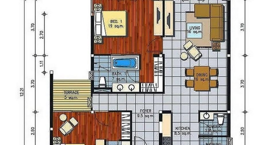 Wohnung zum Kauf mit 2 Zimmer in Cha Am, Phetchaburi