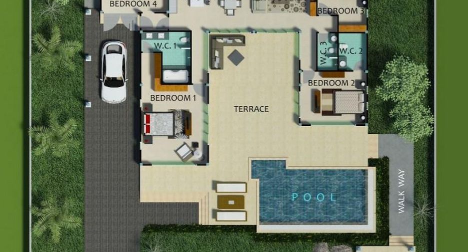 For sale 3 ベッドルーム villa in Sam Roi Yot, Prachuap Khiri Khan