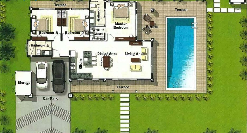 For sale 3 ベッドルーム villa in Hua Hin, Prachuap Khiri Khan